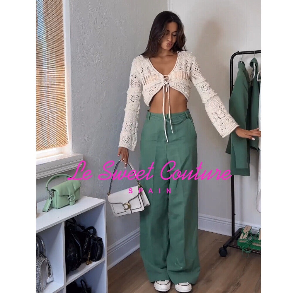 NWT Zara Cropped Knit Cardigan - Picture 2 of 9